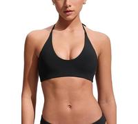 CRZ YOGA Self Tie Halter Hauts de Bikini Noir 42