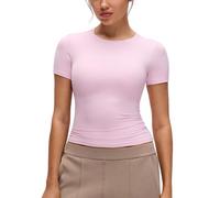 CRZ YOGA Softembrace Chemisier Col Haut Pivoine Rose 42