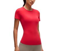 CRZ YOGA Softembrace Chemisier Col Haut Rouge Aurore 46