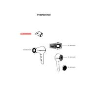 BUSE BLANCHE SECHE CHEVEUX pour PIECES SOINS CORPORELS PETIT ELECTROMENAGER CALOR - CS-00131622