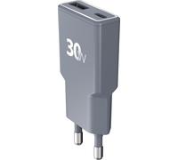 Chargeur USB-C / USB-A 30W Power Delivery UltraGaN Rapide Gris
