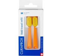 Cs 5460 Têtes De Brosse À Dents-Pour Kit De VoyageÉlimination De La Plaque Dentaire Ultra-DouceOrange-JauneDuo-Pack De Recharges