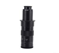 CS C-Mount Microscope Camera Zoom Monoculaire avec grossissement réglable 0,7-4,5x pour inspection scientifique industrielle PCB évaluation bijoux analyse LCD capture vidéo (120X)