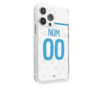 CS Coque de Téléphone Compatible pour iPhone 16 Pro Max Personnalisée Maillot de Foot Marseille Domicile Saison 2025/2026 - Ajoutez Votre Nom, Numéro et Logo - Protection Anti-Chocs en Silicone TPU