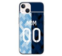 CS Coque Foot Le Havre Athlètic Club Maillot Domicile Saison 2023 2024 à Personnaliser Non Numéro Joueur de Football Contour Souple en TPU Silicone pour iPhone 15 Plus