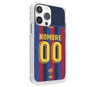 CS Coque Football Barcelone pour iPhone 13 Maillot Domicile du Barça Saison 2022 2023 à Personnaliser avec Nom et Numéro