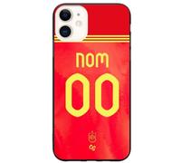 CS Coque Football Espagne Maillot Domicile 2024 à Personnaliser Non Numéro Joueur de Football Contour Souple en TPU Silicone pour iPhone 12