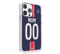 CS Coque Football Paris Saint-Germain Domicile 2024-2025 à Personnaliser Non Numéro Joueur de Football Contour Souple en TPU Silicone pour iPhone 15 Pro Max