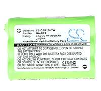 CS-CPR150TW Batteries 700mAh Compatible avec [Cobra] PR145, PR150, PR155 GMRS, pour [SWITEL] WTF8000 remplace BT-0947, pour GA-BP3