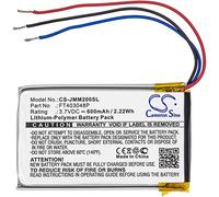 CS-JMM200SL Batterie 600mAh Compatible avec [JBL] Clip, Clip Plus, Clip+, Micro 2, Micro II remplace FT403048P