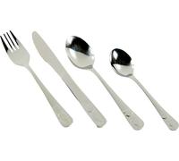 CS Kochsysteme 376007 Set de couverts pour enfants 'Ours', dans un étui, acier inoxydable, argent, 4 pièces (1 set)