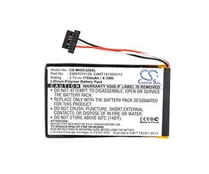 CS-MIOC320SL Batterie 1150mAh Compatible avec [Mitac] Mio C320, Mio C320B, C323, C520, C520t, C620, C620T, C700, C720, C800, C810 remplace 33897010129, BP-LX1320/11-B0001 SN, E4MT191323H12