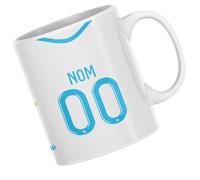 CS Mug club de football personnalisable avec nom numéro et logo - Idée cadeau fan de foot - Marseille domicile 2025