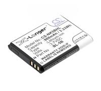 CS-NK5BHL Batterie 900mAh Compatible avec [Rollei] 10050, 10051, 10052, 10053, Sportsline 60, Sportsline 80, pour [Nokia] 2610, 3220, 3230, 5070, 5140, 5140i, 5200, 5300, 5320 XpressMusic, 5500, 5500