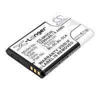 CS-NK5CHL Batterie 1200mAh Compatible avec [Nokia] pour 105 (2023), pour 105 4G (2023), pour 1100, pour 1101, pour 1110, pour 1110i, pour 1112, pour 1200, pour 1208, pour 1255, pour 1280, pour 1315