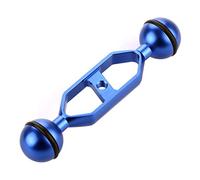 CS PRIORITY Adaptateur de trépied CNC avec double articulation à rotule 1,7 cm / 2,7 cm / 27,9 cm pour caméra vidéo d'action Gopr Sports Accessoires de plongée sous-marine (bleu, 12,7 cm)