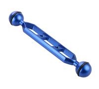 CS PRIORITY Adaptateur de trépied CNC avec double articulation à rotule 1,7 cm / 24,9 cm / 27,9 cm pour caméra vidéo d'action Gopr Sports Accessoires de plongée sous-marine (bleu, 17,8 cm)
