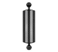 CS PRIORITY Bras flottant sous-marin en fibre de carbone double 2,5 cm Plateau de plongée pour caméra 1,6 cm Support de lampe de poche 1,6 cm Diamètre 60 mm Noir