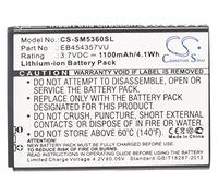 CS-SM5360SL Batterie 1100mAh Compatible avec [Samsung] Galaxy Chat, Galaxy M Pro 2, M Pro II, Pocket, Pocket Neo, Plus, Y, Y Duos, GT-B5330, GT-B5330L, GT-B5510, GT-B7810, GT-S3350CWAXEU, GT-S5300, G