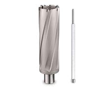 CS Unitec 9-1-256 C TCT Fraise annulaire de 4,5 cm de diamètre X 6,5 cm de profondeur Pointe en carbure pour perceuse magnétique/perceuse Tige Weldon de 1,9 cm pour coupe du métal en acier, acier inoxydable et plus encore