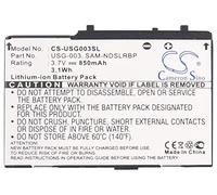 CS-USG003SL Batterie 850mAh Compatible avec [Nintendo] DS, DS Lite remplace C/USG-A-BP-EUR, Sam-NDSLRBP, USG-001, USG-003