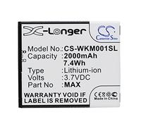 CS-WKM001SL Batterie 2000mAh Compatible avec [Explay] 4GAME, pour [Biackphone] BP1, pour [Wiko] Rainbow 4G, Wax remplace L5503AE, Wax