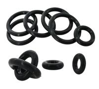 CS1mm 2mm 3mm 4mm noir joint torique rondelles Grade joint torique Silicone isolé bague d'étanchéité épaisseur caoutchouc Silicone(50Pcs,OD10mm CS1.5mm)