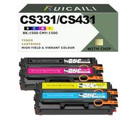 CS331 CS431 Cartouche de Toner Compatible 20N20C0 20N20K0 20N20M0 20N20Y0 Utilisation de Remplacement pour Lexmark CS331 CS331DW CS431 CS431DW CX331 CX431 Imprimante (4, Noir Cyan Magenta Jaune)