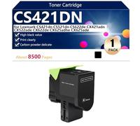 CS421DN Cartouche de Toner Haute Capacité Compatible pour Lexmark CS421dn CS521dn CS622de CX421adn CX522ade CX622de CX625adhe CX625ade Imprimantes, Nette et Précise,Black-1 Pack
