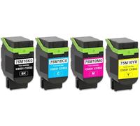 CS531 Pack 4 Toners Multicolores compatibles pour Lexmark 3000 Pages Noir