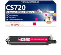 CS720de Unité de Développement pour Lexmark CS720de CS720dte CS725de CS725dte Imprimantes, pour Établissements Scolaires, Hôpitaux et Banques, 150000 Pages,Magenta-1 Pack