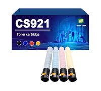 CS921 Cartouche De Toner Compatible pour Lexmark 76C00K0 76C00C0 76C00M0 76C00Y0. Compatible CX921de CX922de CX923dte CX923dxe CX924dte CS923de CX920de Et 924dxe,4 Colors-1 Set