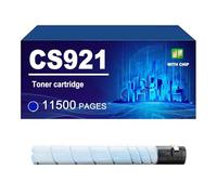 CS921 Cartouche De Toner Compatible pour Lexmark 76C00K0 76C00C0 76C00M0 76C00Y0. Compatible CX921de CX922de CX923dte CX923dxe CX924dte CS923de CX920de Et 924dxe,Cyan-1 Pack