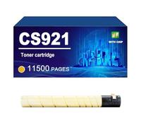 CS921 Cartouche De Toner Compatible pour Lexmark 76C00K0 76C00C0 76C00M0 76C00Y0. Compatible CX921de CX922de CX923dte CX923dxe CX924dte CS923de CX920de Et 924dxe,Yellow-1 Pack