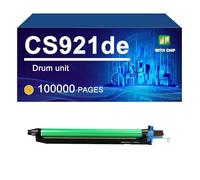CS921de Unité De Tambour Compatible pour Lexmark CS921de CS923de CX920 CX921 CX922 CX923 CX924 CX9235 CX9245 CX9255 CX9265, 100000 Pages,Yellow-1 Pack