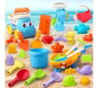 Csafyrt 1 Set Beach Toys (30pcs) Les Jouets de Sable de Plage adaptés aux Tout-Petits comprennent des moules Pelle à seaux et Plus e