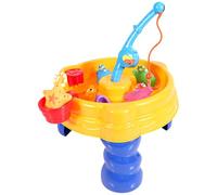 Csafyrt 13 pcs/Table à Eau à Eau à Eau à Eau à naître Une Table de Sable Portable Comprend des Jouets de Canne à pêche Amusants