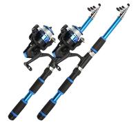Csafyrt 2PCS Telescopic Tille ET Combos DE Reel Tile TÉRESCOPIQUE DE Fibre 6FF