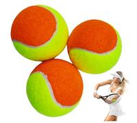 Csafyrt Balles de Tennis de 3pcs, balles de Tennis Jaune et Orange pour Enfants pour Les débutants des Chiens pratiquent Les Cadeaux de Stade à Faible Compression