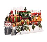 Csafyrt Cartes de Noël 3d Train Exquis Cartes de vœux Best Wishes and Love Christmas Decorations