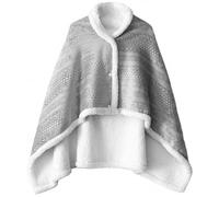 Csafyrt Châle Chauffant 33, 5x47 Pouces, Couverture chauffante Douce et Chaude sans Fil avec Boutons, Couverture chauffante Portable et Rechargeable, Gris