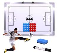 Csafyrt Conseil d'entraîneurs de Football 17.7x12 Bounge de Football magnétique Suspendu à Sec Effacer Le Tableau de Foot