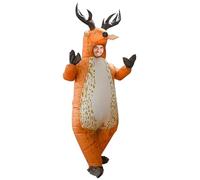 Csafyrt Costume de cerf gonflable costume gonflable de cerf en polyester 190T combinaison Noël avec ventilateur pour fête cosplay