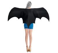 Csafyrt Costume de chauve-souris pour adulte aile à manches de chauve-souris noire 71x33 pouces Costumes d'halloween respirants pou