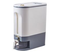 Csafyrt DISTRATION DE RICE 10 kg Récipient de riz scellé grand conteneur de rangement de riz avec un seau de distributeur de tasse à l'échelle de temps pour maison de cuisine de cuisine maison
