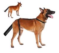 Csafyrt Dog Tail Protector Anti-Lick Protecteur Couverture de Queue pour Chiens pour Les blessures avec des Fournitures de Couverture plaie en Tissu Oxford à extrémité, Black, L