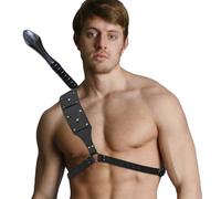 Csafyrt Halloween Sword Belt ajusté en Cuir Épée en Cuir Épée Médieval Retro Sage Belnd Slept pour Halloween Cosplay Custome Party