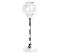Csafyrt Jouet de Distributeur de friandises Chat, Distributeur friandise Chat à Balle Punch, Jouet interactif Transparent 3x12 Pouces avec Base Ressort et d'aspiration Flexible, Jouets pour ch