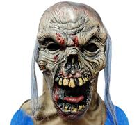 Csafyrt Masque d'Halloween effrayant masque d'Halloween effrayant de fantôme de squelette réaliste déguisement nouveauté pour le co