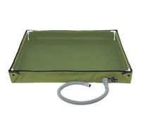 Csafyrt Pan de Douche Portable 31.5x31.5x3, 9 Pouces Planche de Douche extérieure Pliable avec Tuyau vidange détachable idéal